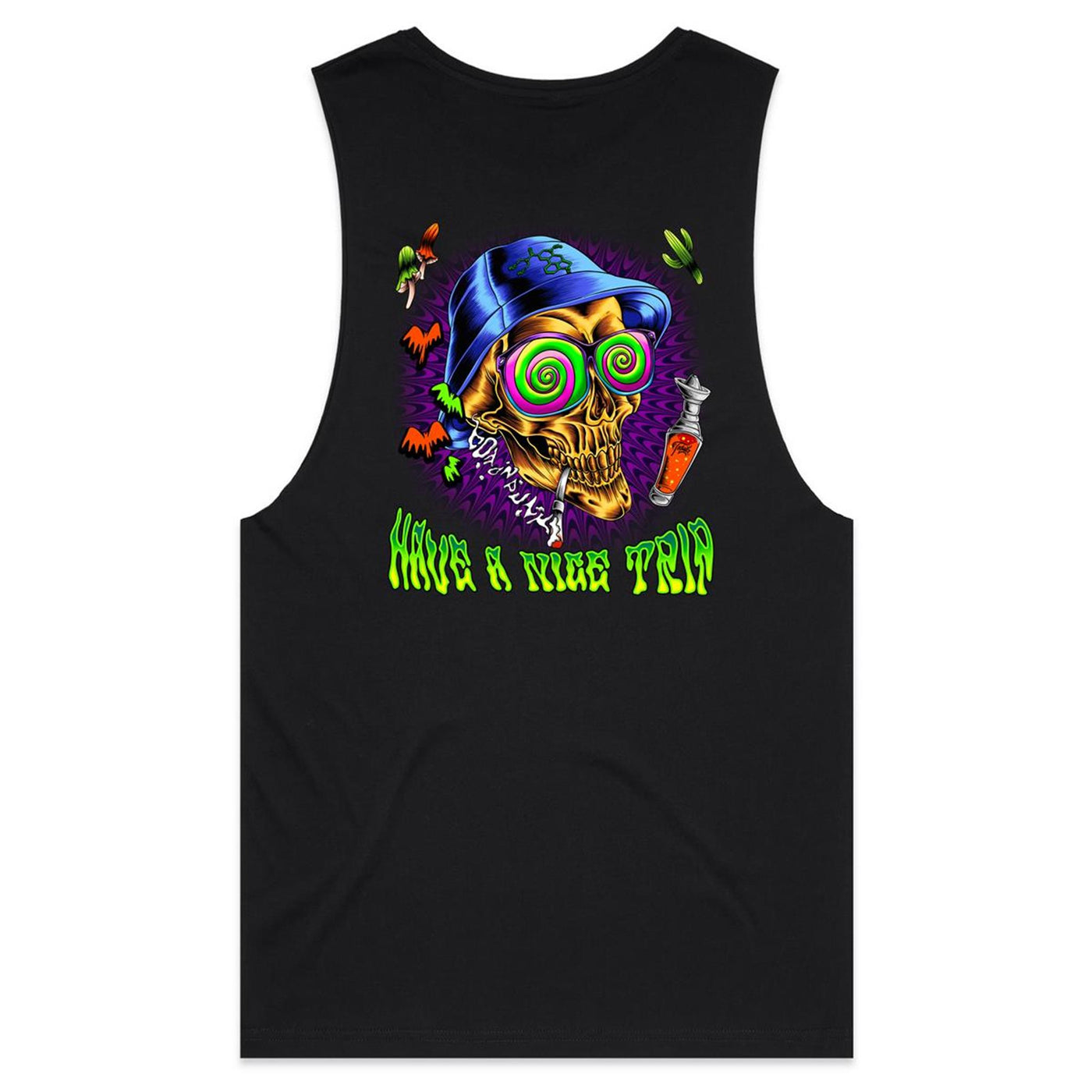 HAVE A NICE TRIP - Mens Sleeveless T-Shirt - BACK PRINT