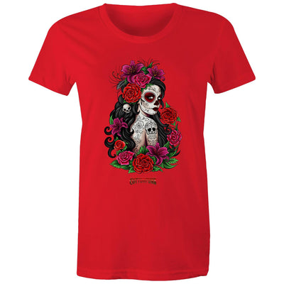 EL AMOR NUNCA MUERE - Womens T-Shirt - FRONT PRINT