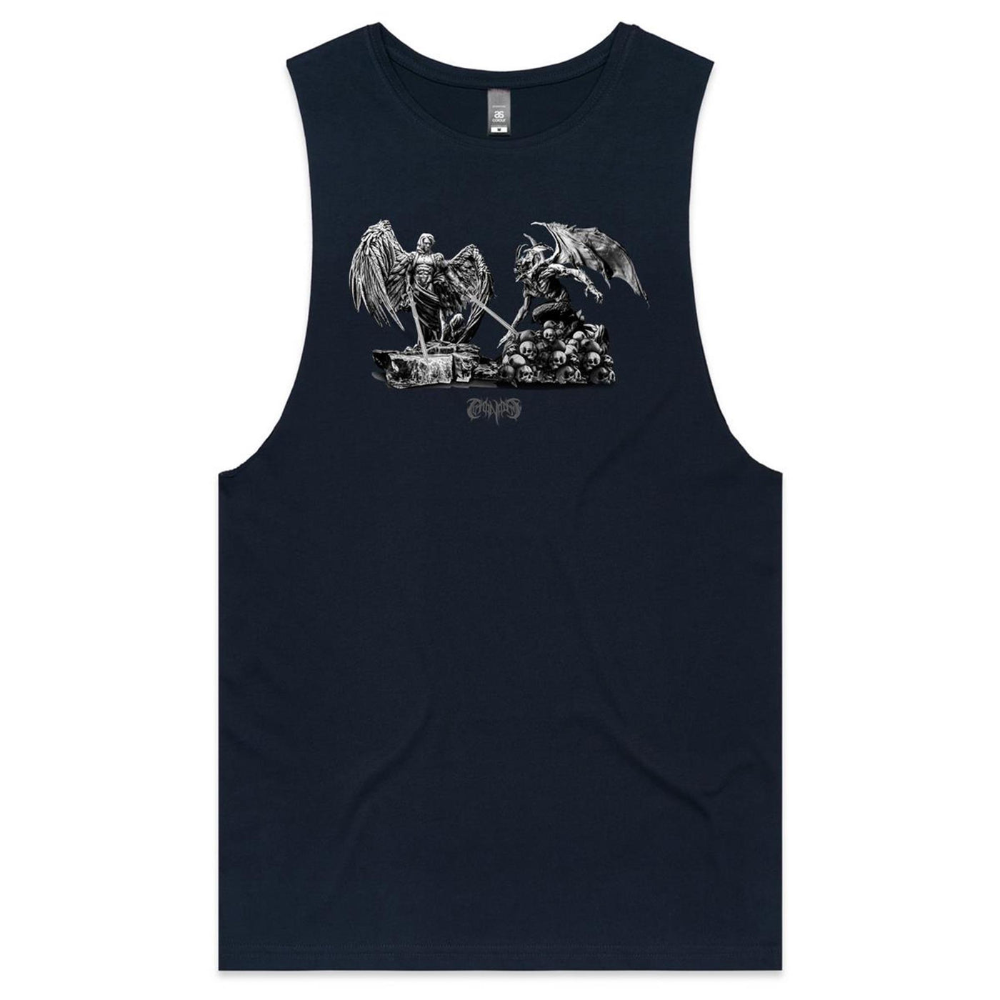 ANGELS & DEMONS - Mens Sleeveless T-Shirt - FRONT PRINT