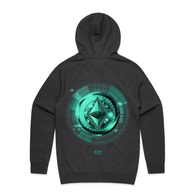 ETHEREUM III - Mens Pocket Hoodie - BACK PRINT