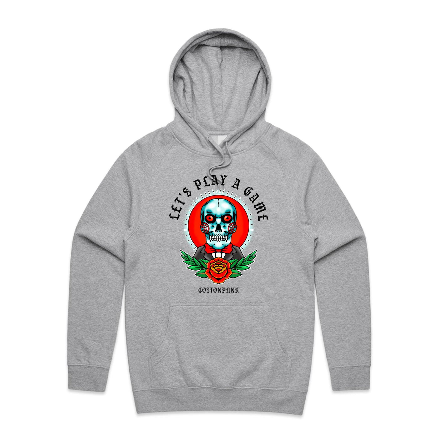 LET'S PLAY A GAME - Mens Pocket Hoodie - FRONT PRINT