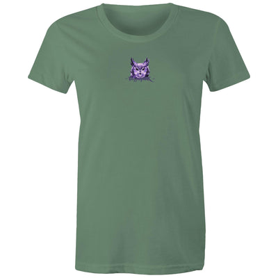 NIGHT HUNTER (W) - Womens T-Shirt - BACK PRINT