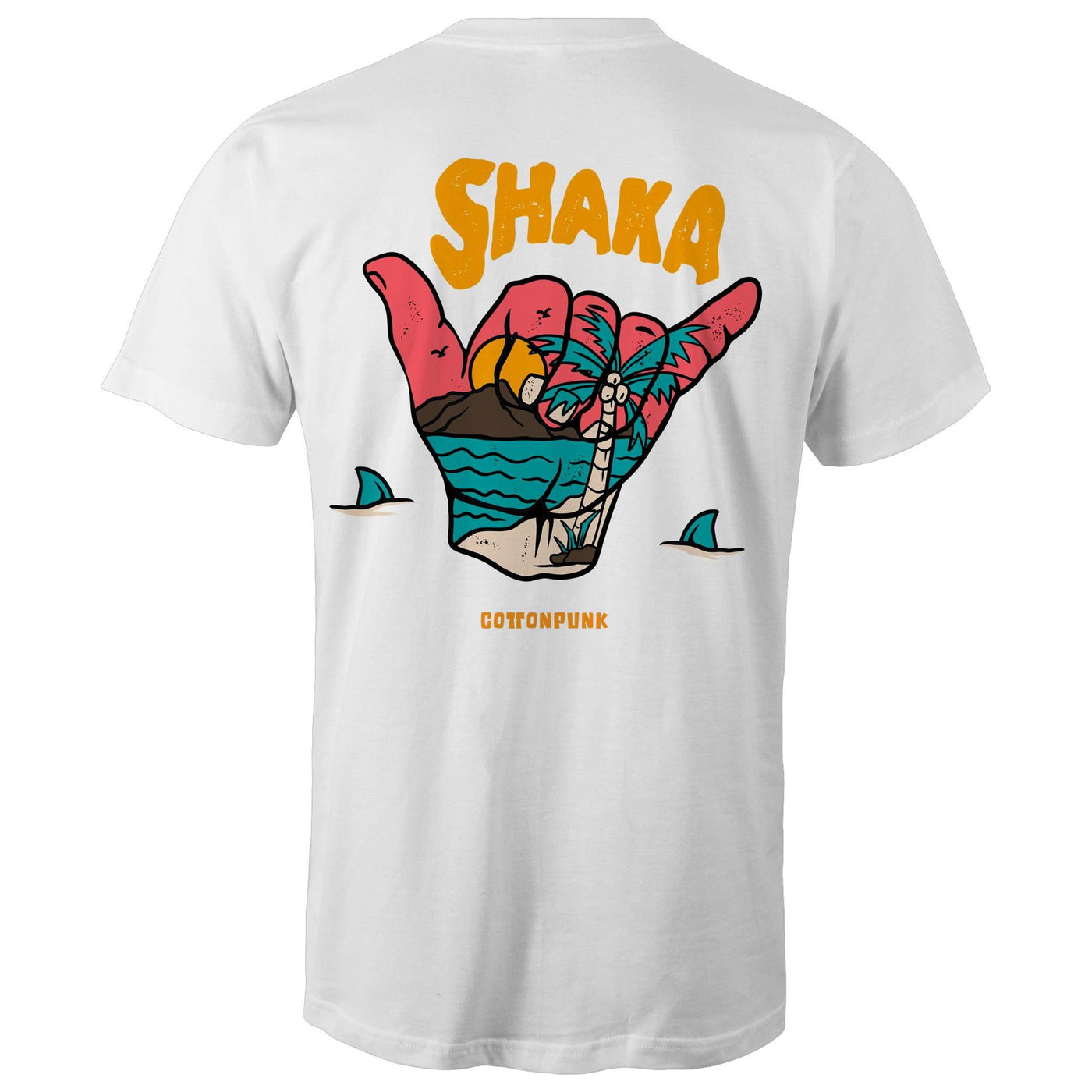 SHAKA - Mens T-Shirt - BACK PRINT