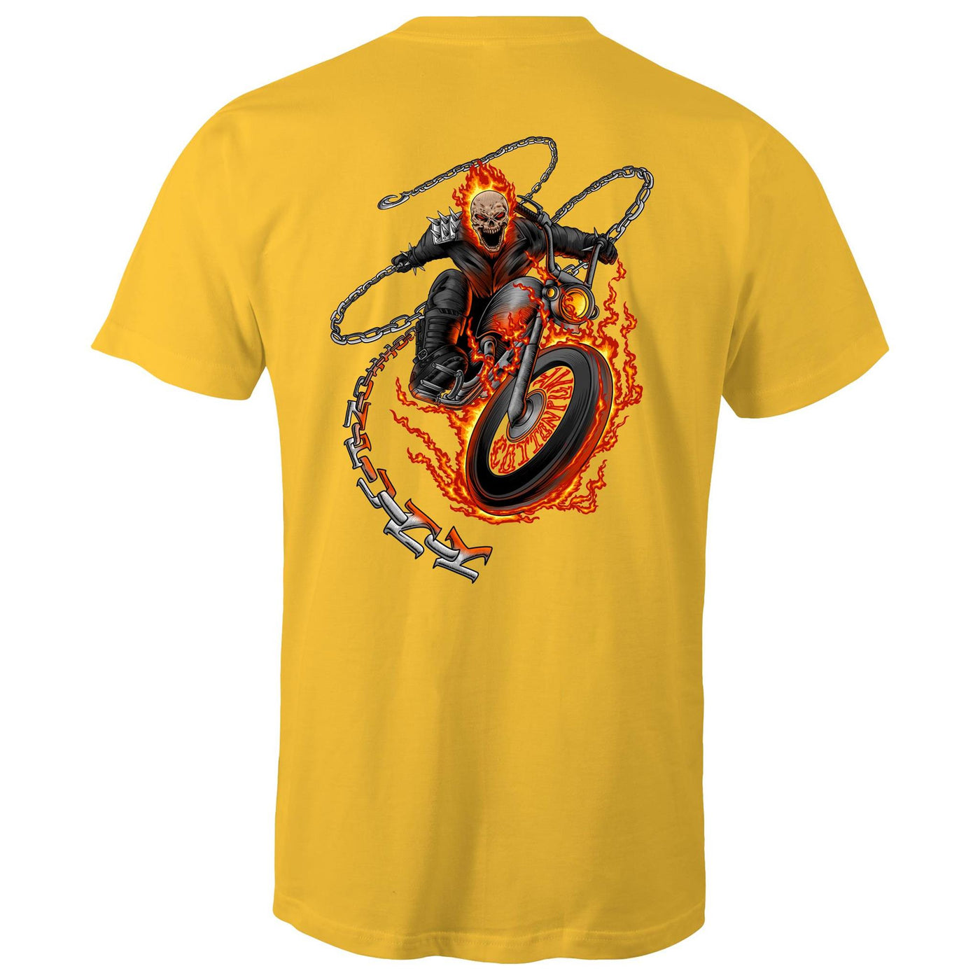 DEATH RIDER - Mens T-Shirt - BACK PRINT