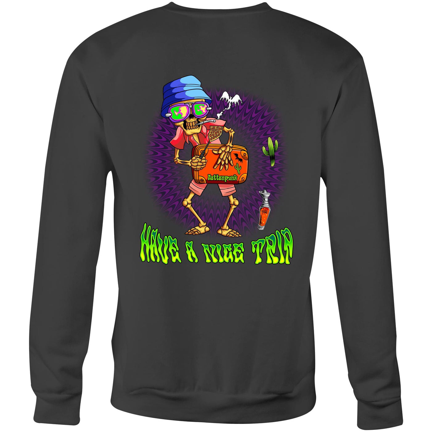 HAVE A NICE TRIP 2 - Mens Sweatshirt - BACK PRINT