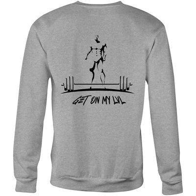 GET ON MY LVL - Mens Sweatshirt - BACK PRINT