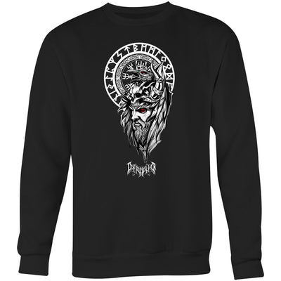 DARK WARRIOR - Mens Sweatshirt - FRONT PRINT