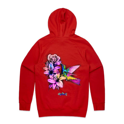 HUMMINGBIRD - Womens Pocket Hoodie - BACK PRINT