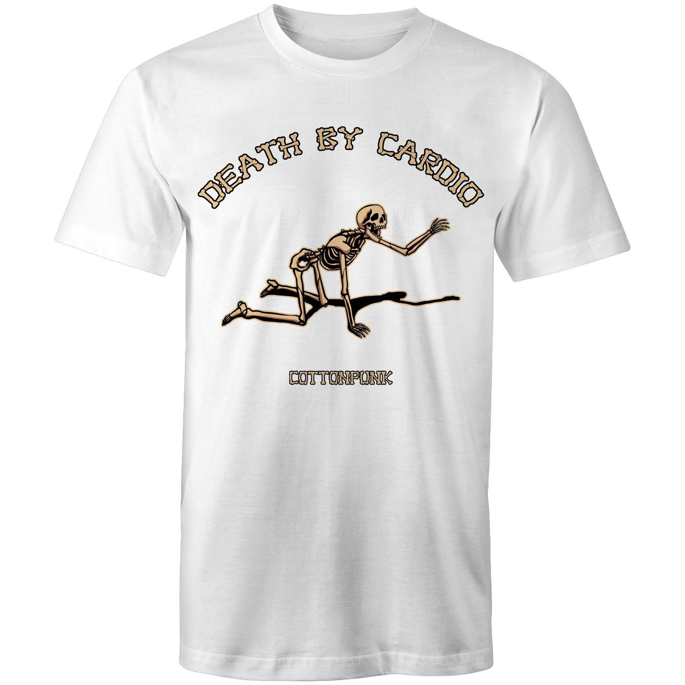 DEATH BY CARDIO - Mens T-Shirt - FRONT PRINT