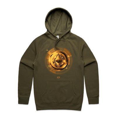 ETHEREUM II - Mens Pocket Hoodie - FRONT PRINT