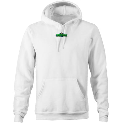 LOOK ME IN THE EYES - Mens Pocket Hoodie - BACK PRINT