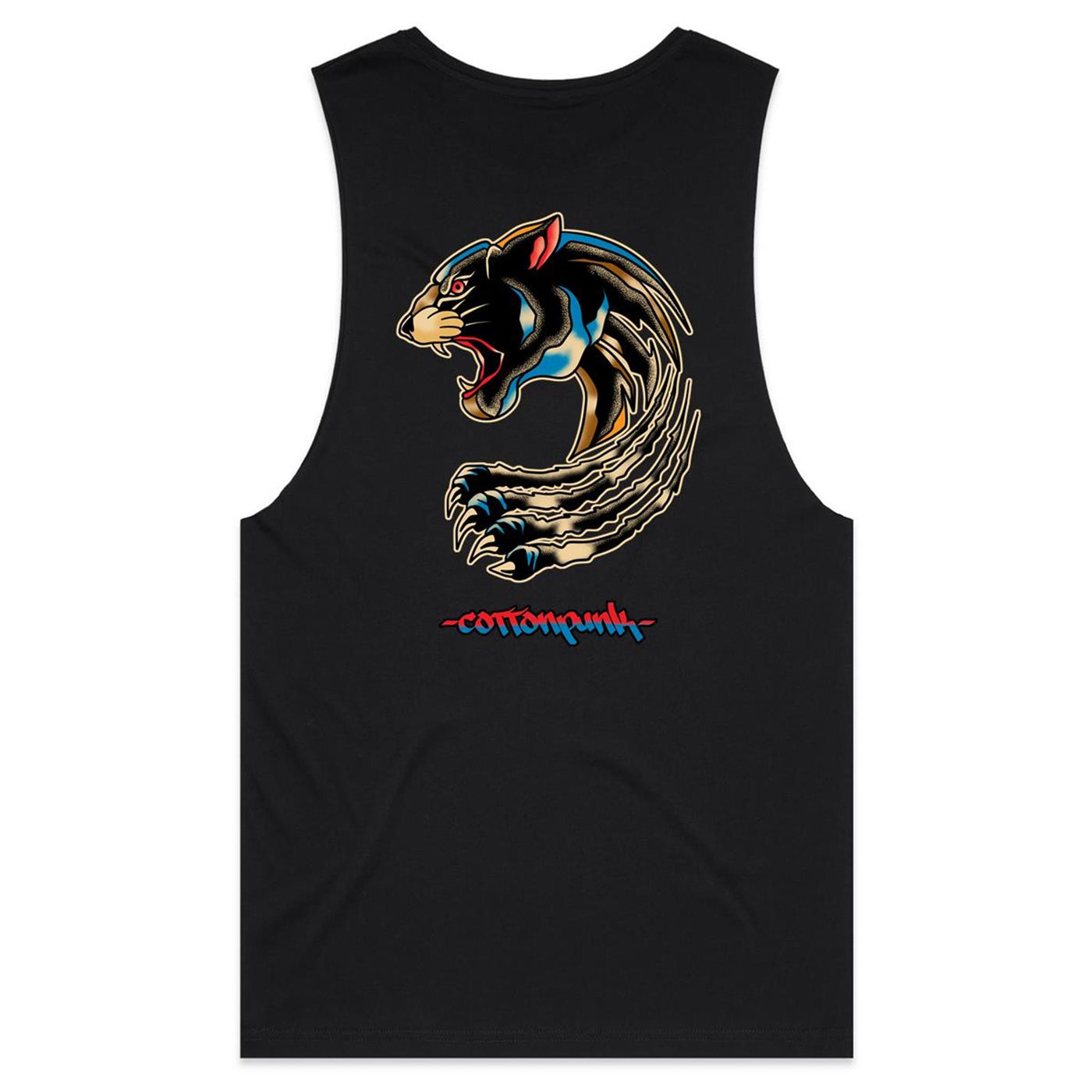 PANTHER (RT) - Mens Sleeveless T-Shirt - BACK PRINT