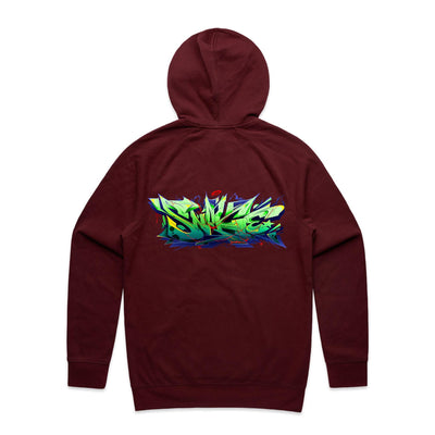 SNAKE (R) - Mens Pocket Hoodie - BACK PRINT