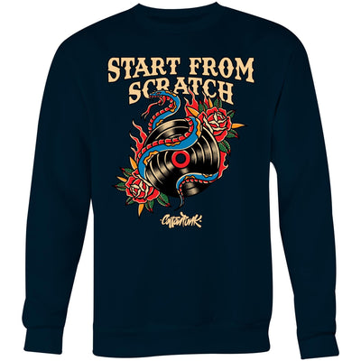 START FROM SCRATCH - Mens Sweatshirt - FRONT PRINT