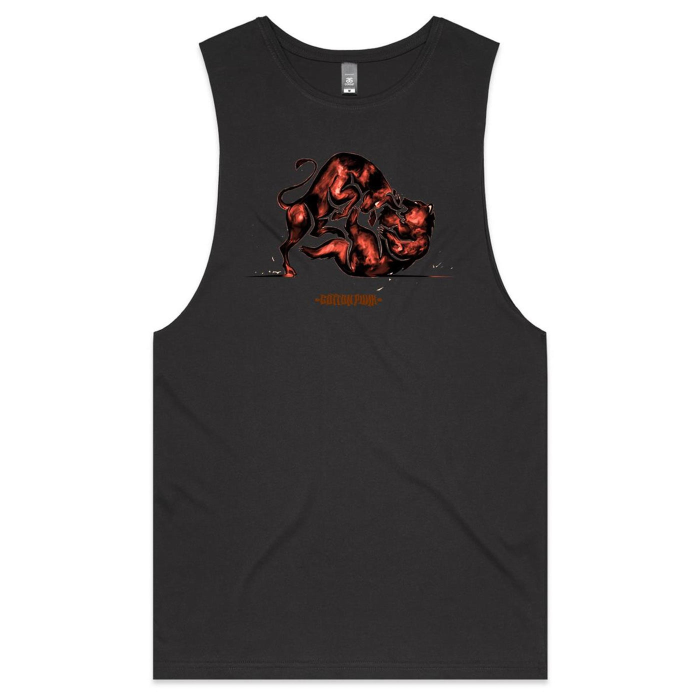 MONEY FIGHT - Mens Sleeveless T-Shirt - FRONT PRINT