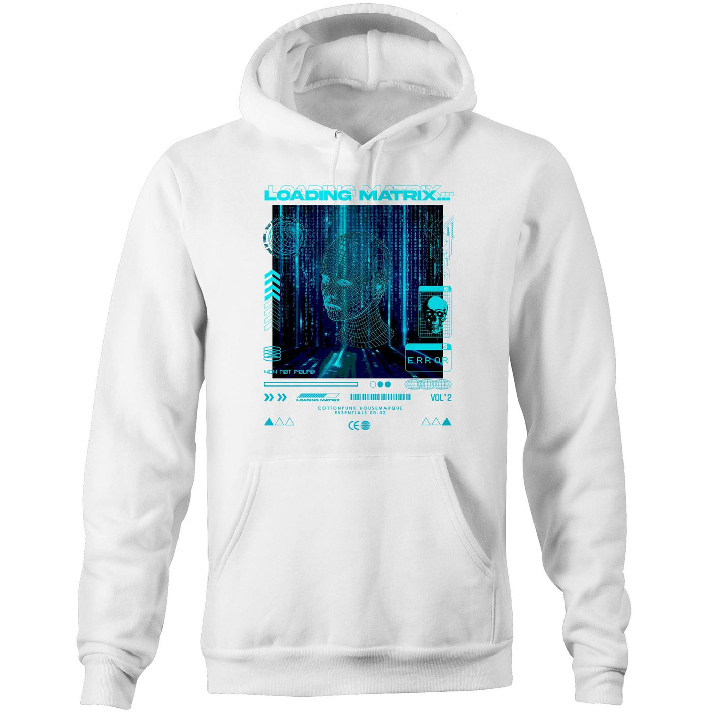 LOADING MATRIX - Mens Pocket Hoodie - FRONT PRINT