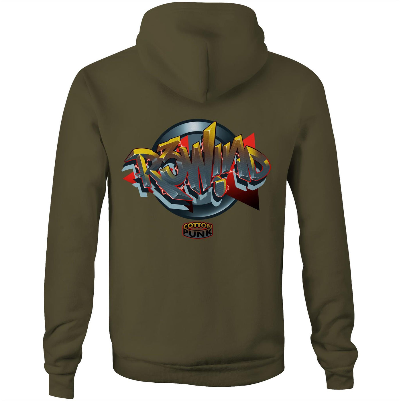 R3WIND - Mens Pocket Hoodie - BACK PRINT