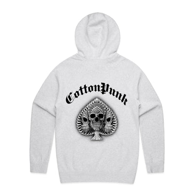 SUPPORT YOUR DEALER B&W - Mens Pocket Hoodie - BACK PRINT