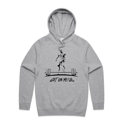 GET ON MY LVL - Mens Pocket Hoodie - FRONT PRINT