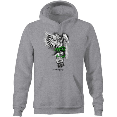 SINFUL BEAUTY - Mens Pocket Hoodie - FRONT PRINT