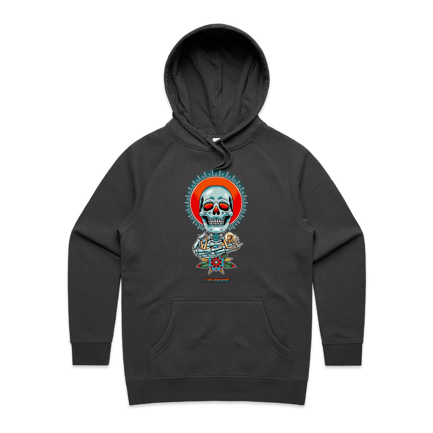 HAVE A NICE DEATH (W) - Womens Pocket Hoodie - FRONT PRINT