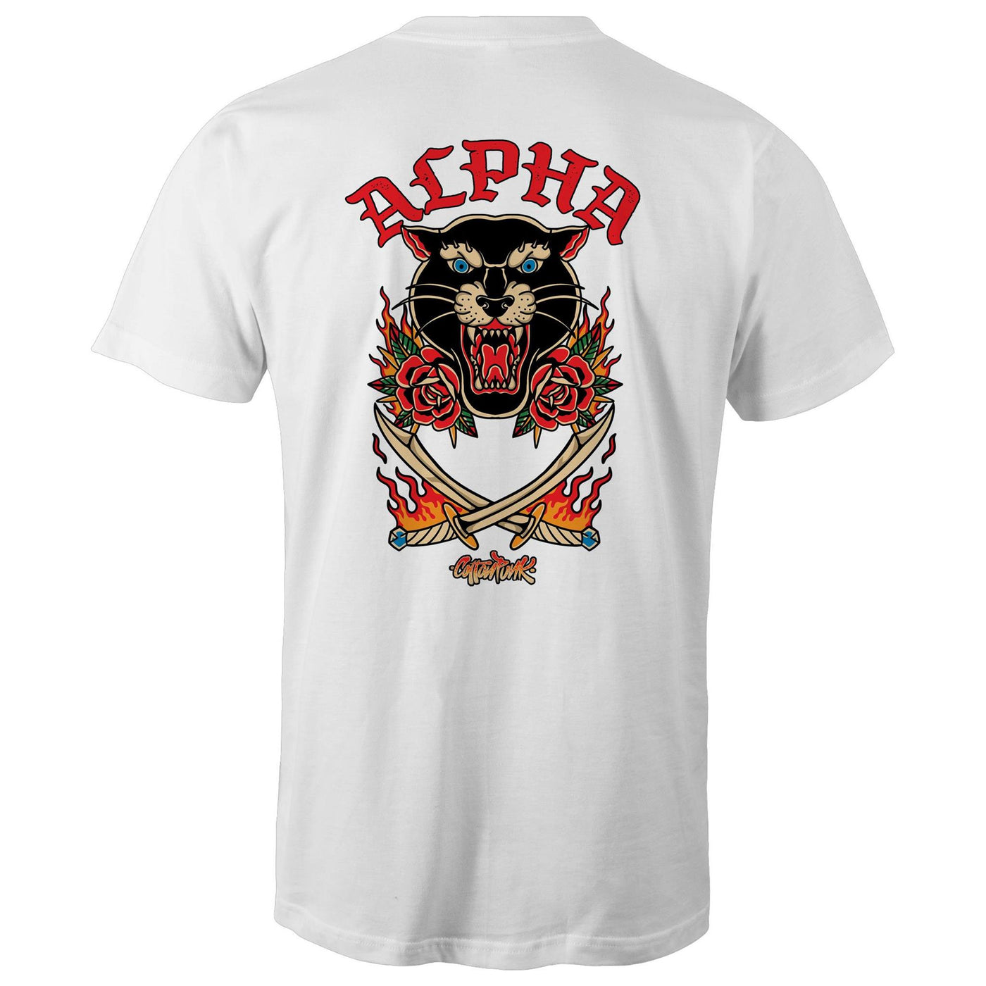 ALPHA - Mens T-Shirt - BACK PRINT