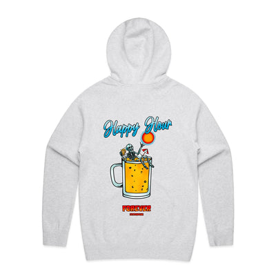 IS IT STILL HAPPY HOUR? - Mens Pocket Hoodie - BACK PRINT