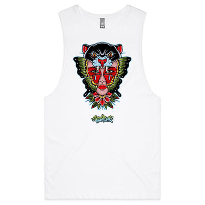 NO REGRETS - Mens Sleeveless T-Shirt - FRONT PRINT