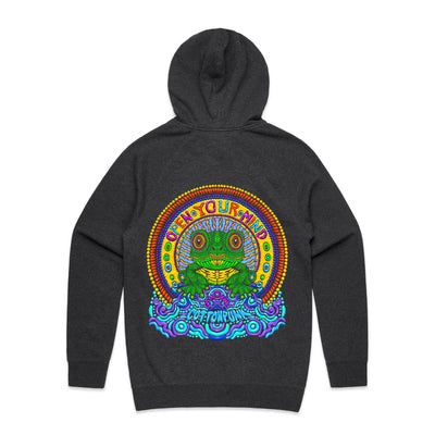 OPEN YOUR MIND - Mens Pocket Hoodie - BACK PRINT