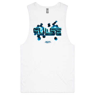 PULSE - Mens Sleeveless T-Shirt - FRONT PRINT