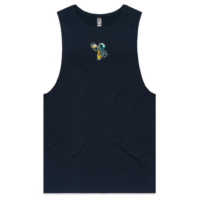 IS IT STILL HAPPY HOUR? - Mens Sleeveless T-Shirt - BACK PRINT