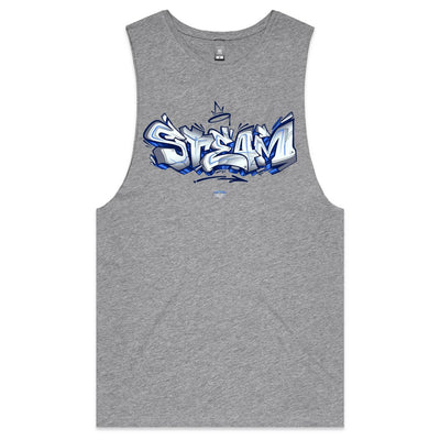 STEAM - Mens Sleeveless T-Shirt - FRONT PRINT