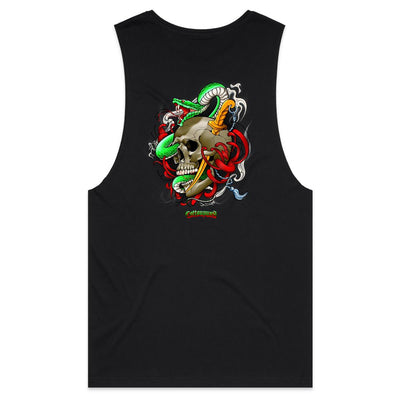 SNAKE - Mens Sleeveless T-Shirt - BACK PRINT