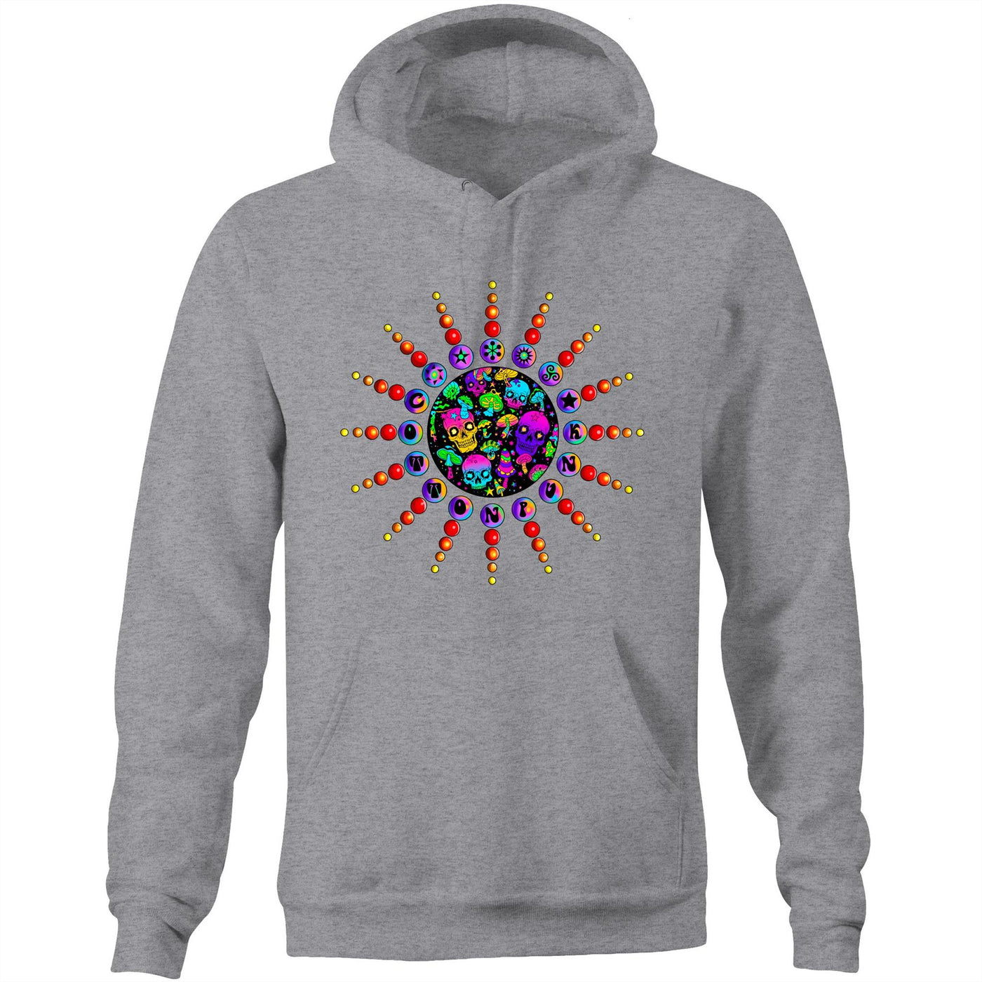 EUPHORIA - Mens Pocket Hoodie - FRONT PRINT