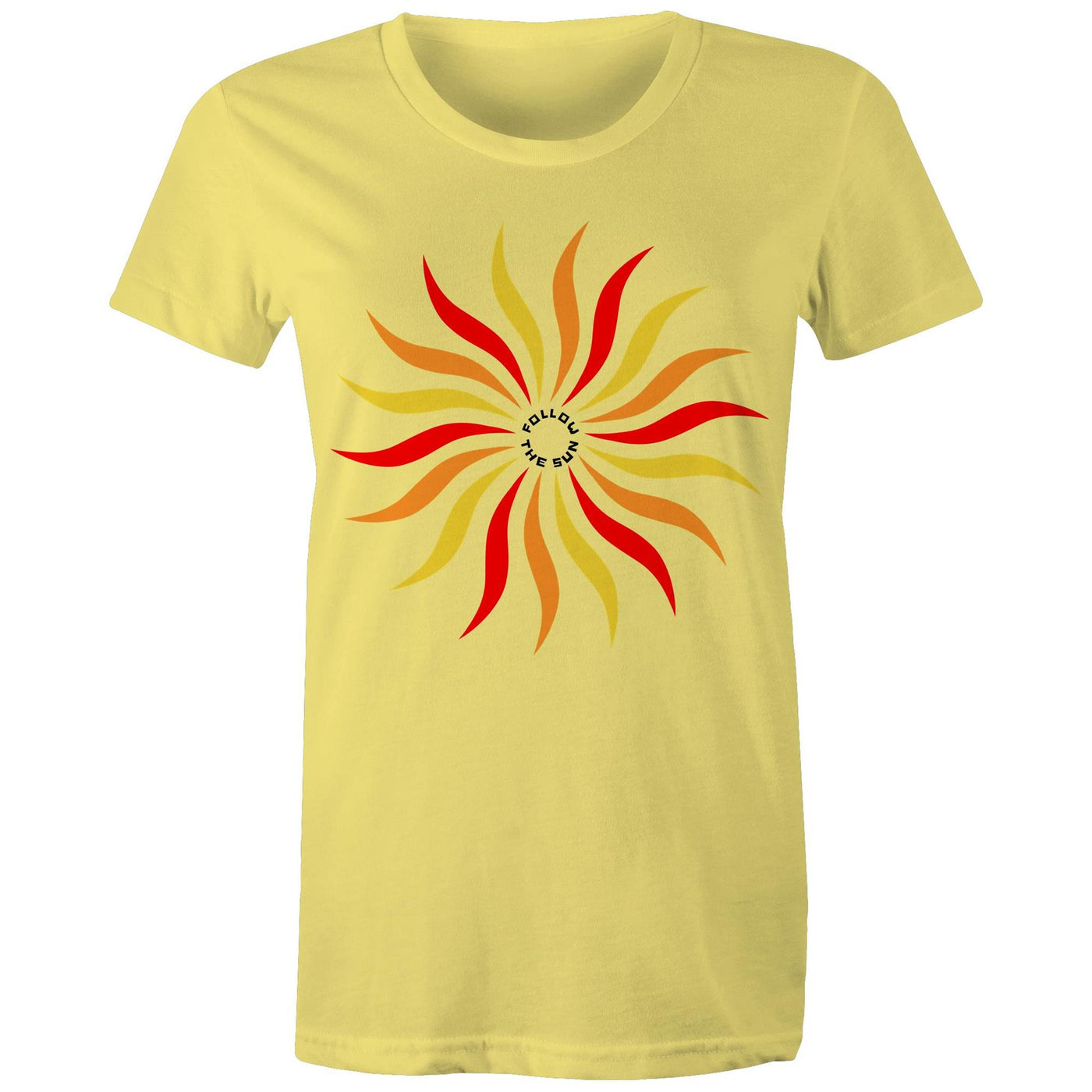 FOLLOW THE SUN (W) - Womens T-Shirt - FRONT PRINT