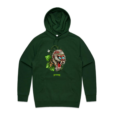 BABOON - Mens Pocket Hoodie - FRONT PRINT