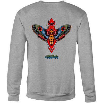 MOTH - Mens Sweatshirt - BACK PRINT