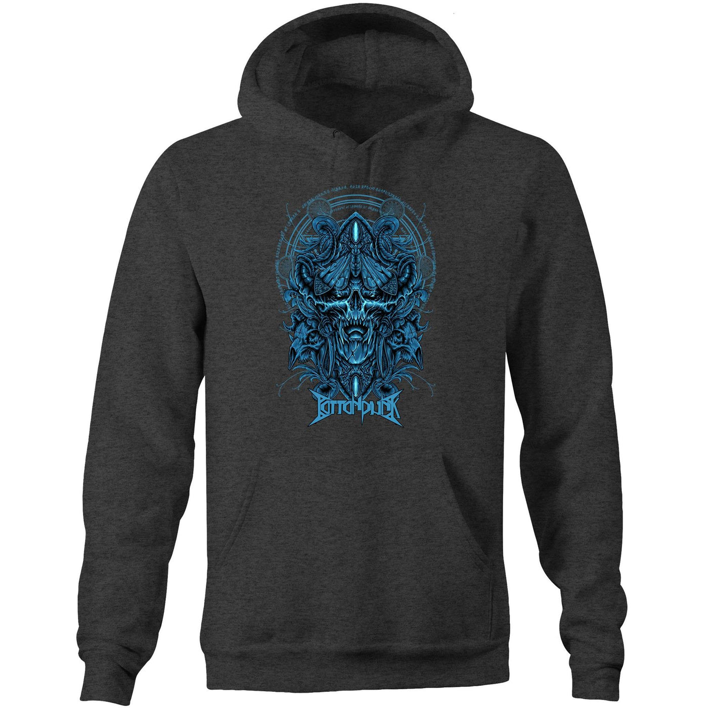 DEATHMOTH - Mens Pocket Hoodie - FRONT PRINT