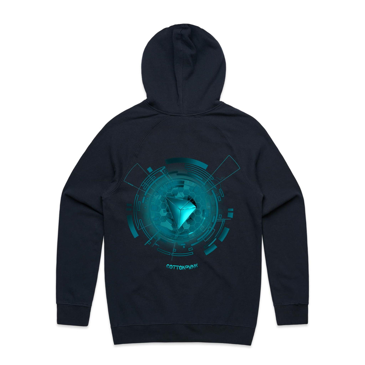 TRON III - Mens Pocket Hoodie - BACK PRINT