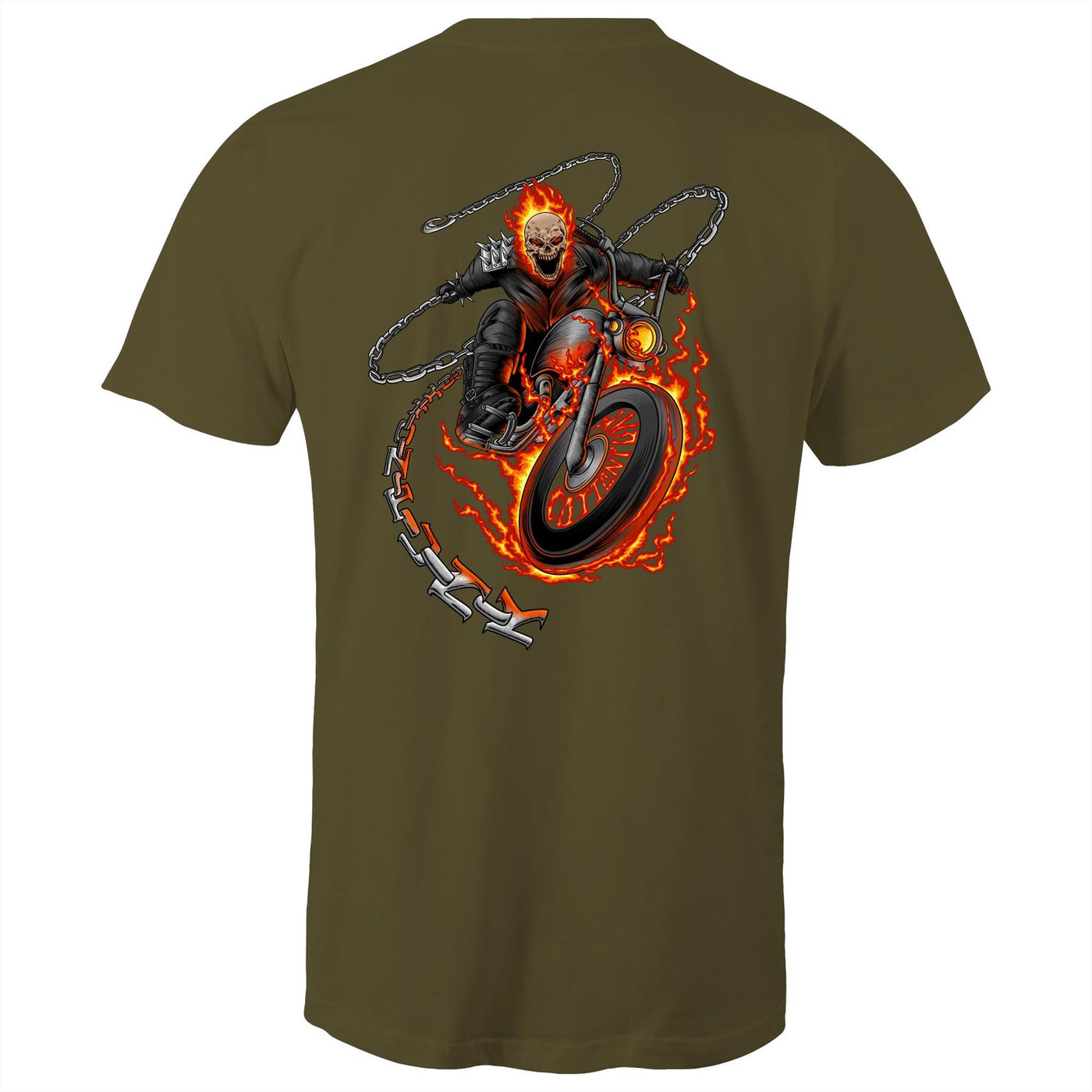 DEATH RIDER - Mens T-Shirt - BACK PRINT