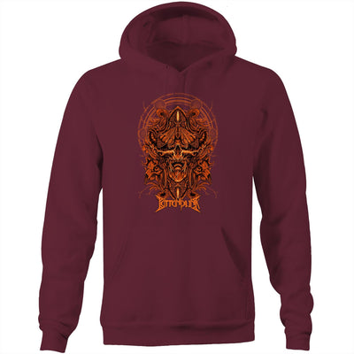 DEATHMOTH III - Mens Pocket Hoodie - FRONT PRINT