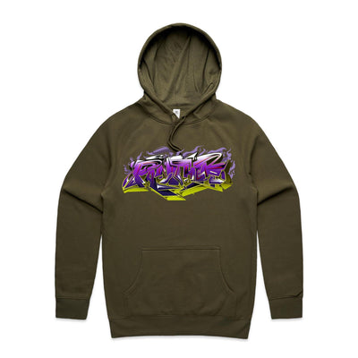 PANTHER (R) - Mens Pocket Hoodie - FRONT PRINT