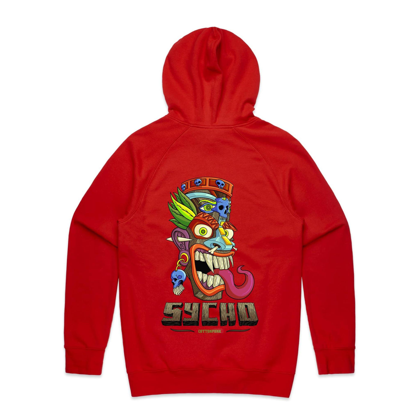 SYCHO - Mens Pocket Hoodie - BACK PRINT