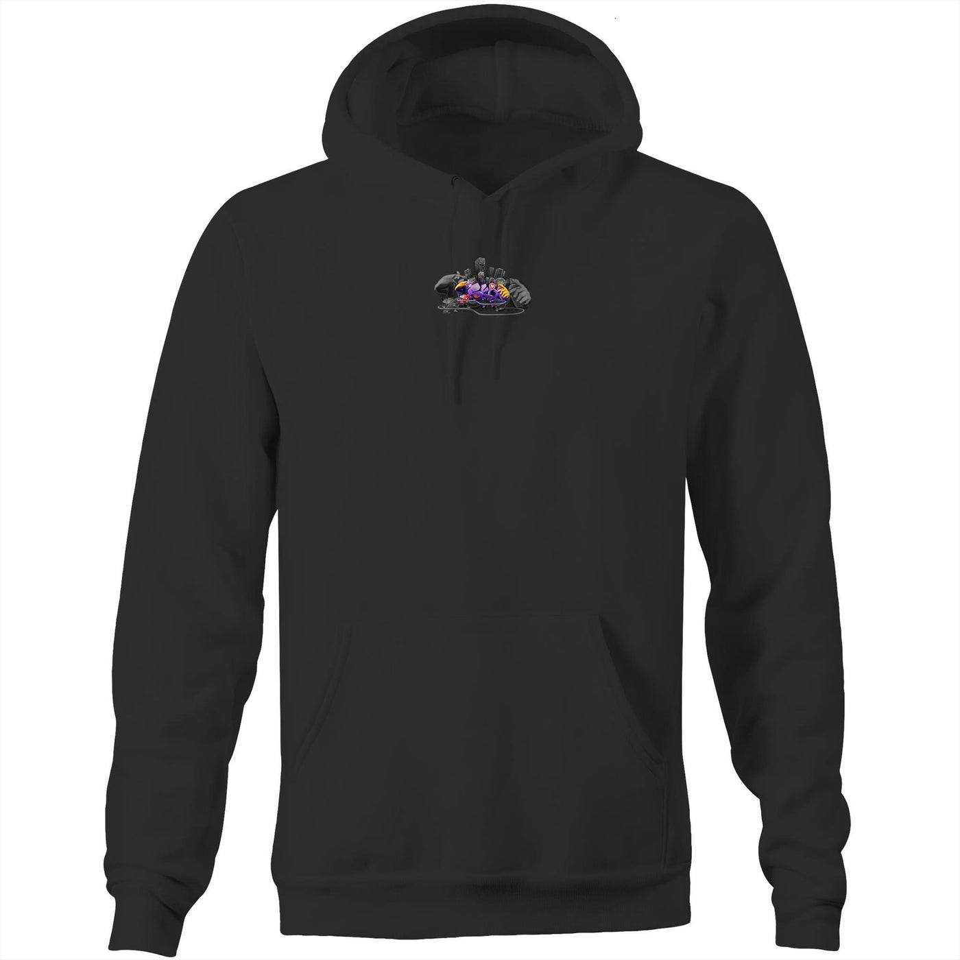 SK8 - Mens Pocket Hoodie - BACK PRINT