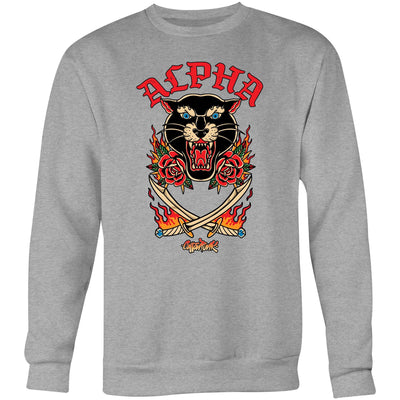 ALPHA - Mens Sweatshirt - FRONT PRINT