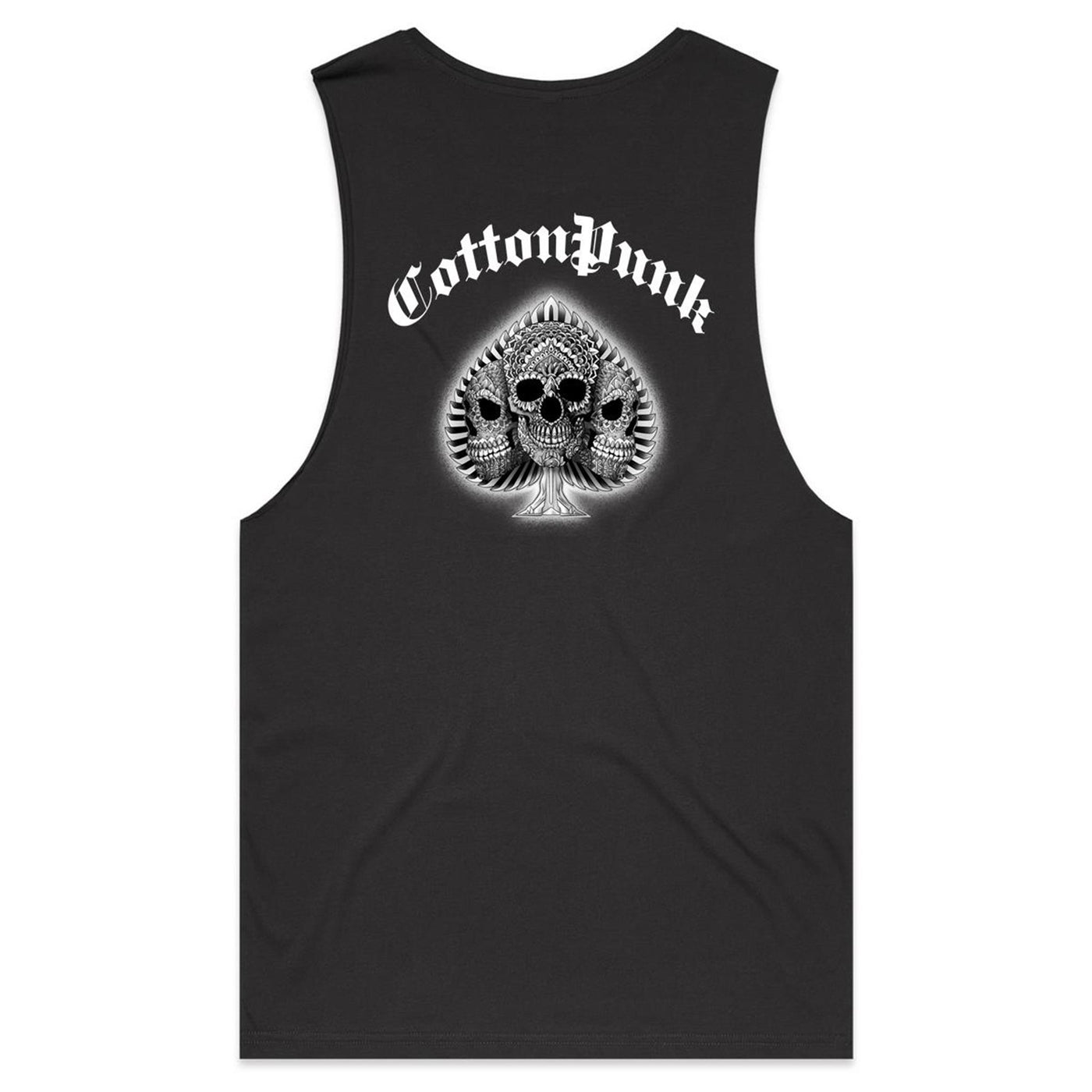 SUPPORT YOUR DEALER B&W - Mens Sleeveless T-Shirt - BACK PRINT