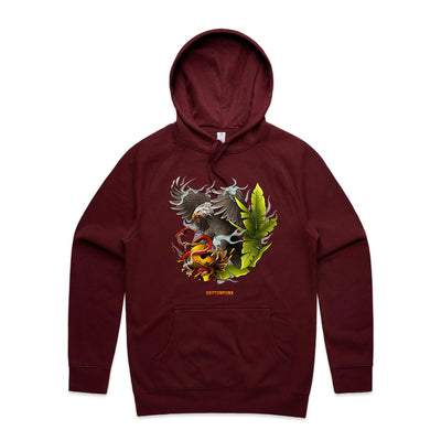 EAGLE - Mens Pocket Hoodie - FRONT PRINT