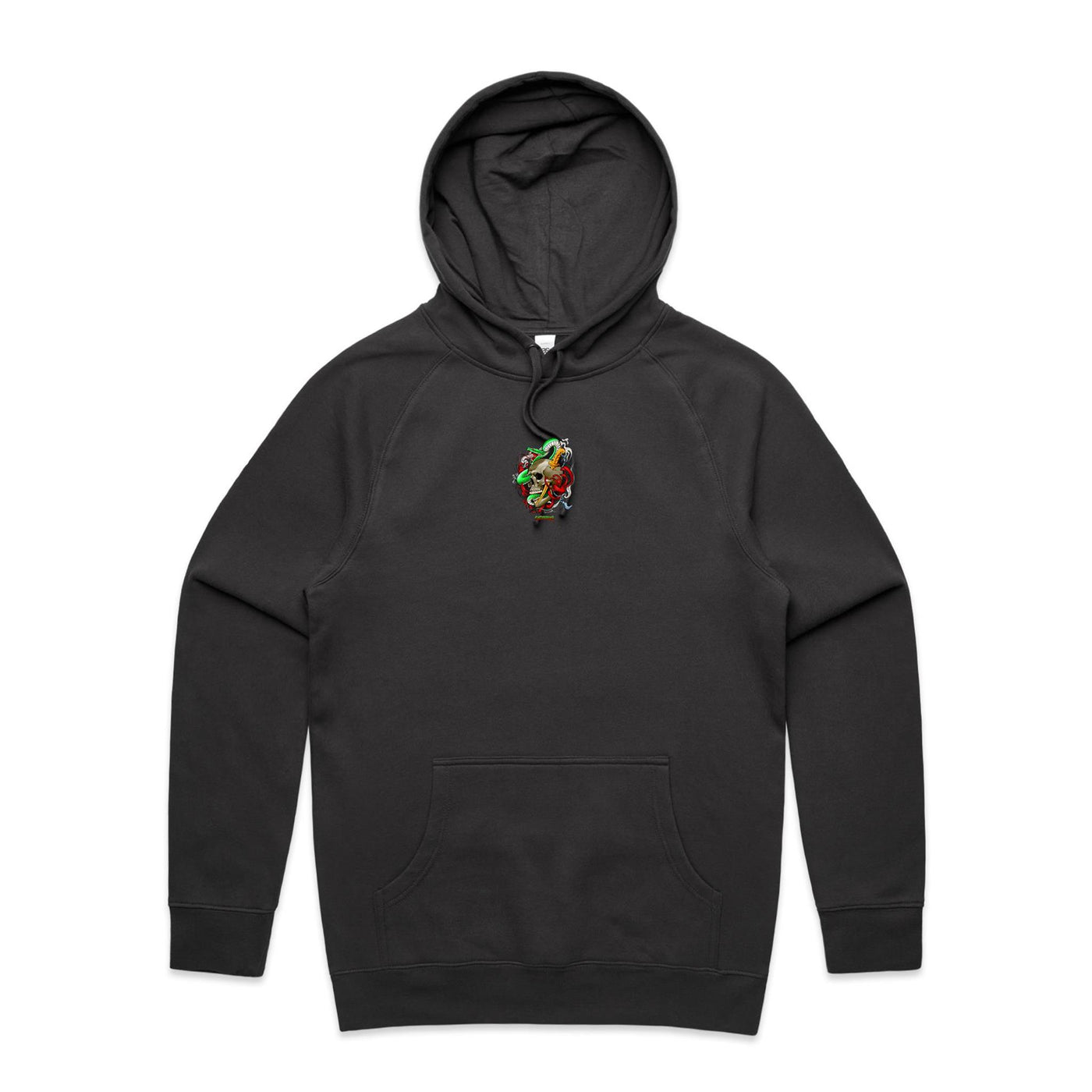 SPIRIT SNAKE - Mens Pocket Hoodie - BACK PRINT