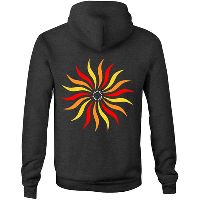 FOLLOW THE SUN - Mens Pocket Hoodie - BACK PRINT