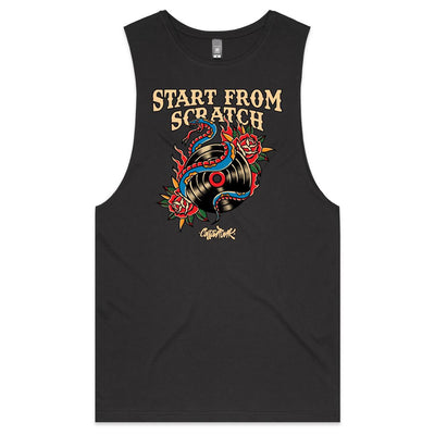 START FROM SCRATCH - Mens Sleeveless T-Shirt - FRONT PRINT